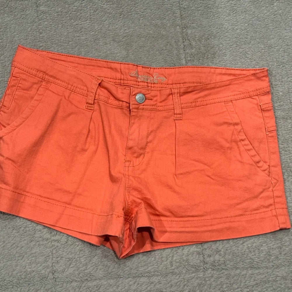 American Rag Coral-Orange Jean Shorts
